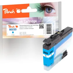Peach Tintenpatrone cyan kompatibel zu Brother LC-3233C