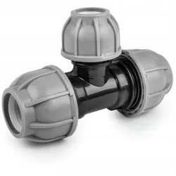 T-Stück für PE Rohr 50 / 32 / 50 mm Verbinder PN10 BRADAS DSRA10T5032