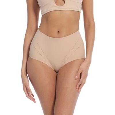 Shapingslip MAGIC BODYFASHION "Dream Shaper Brief", Damen, Gr. S, braun (cappucchino), Obermaterial: 75% Polyamid, 25% Elasthan, unifarben, körpernah, Unterhosen, weiches Material mit atmungsaktivem Design
