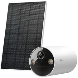 TP-Link Solarbetriebene 2K Überwachungskamera Set mit Farb-Nachtsicht, Netzwerkkamera, Schwarz
