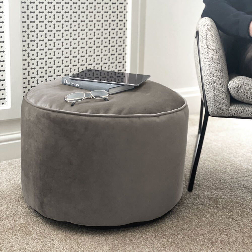 17 Stories Makanaka Bean Bag Classic Pebble Grey Small