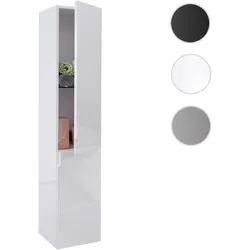 Hängeschrank HWC-B19, Midischrank Hochschrank Badezimmer Badmöbel, hochglanz 150x30cm ~ weiß