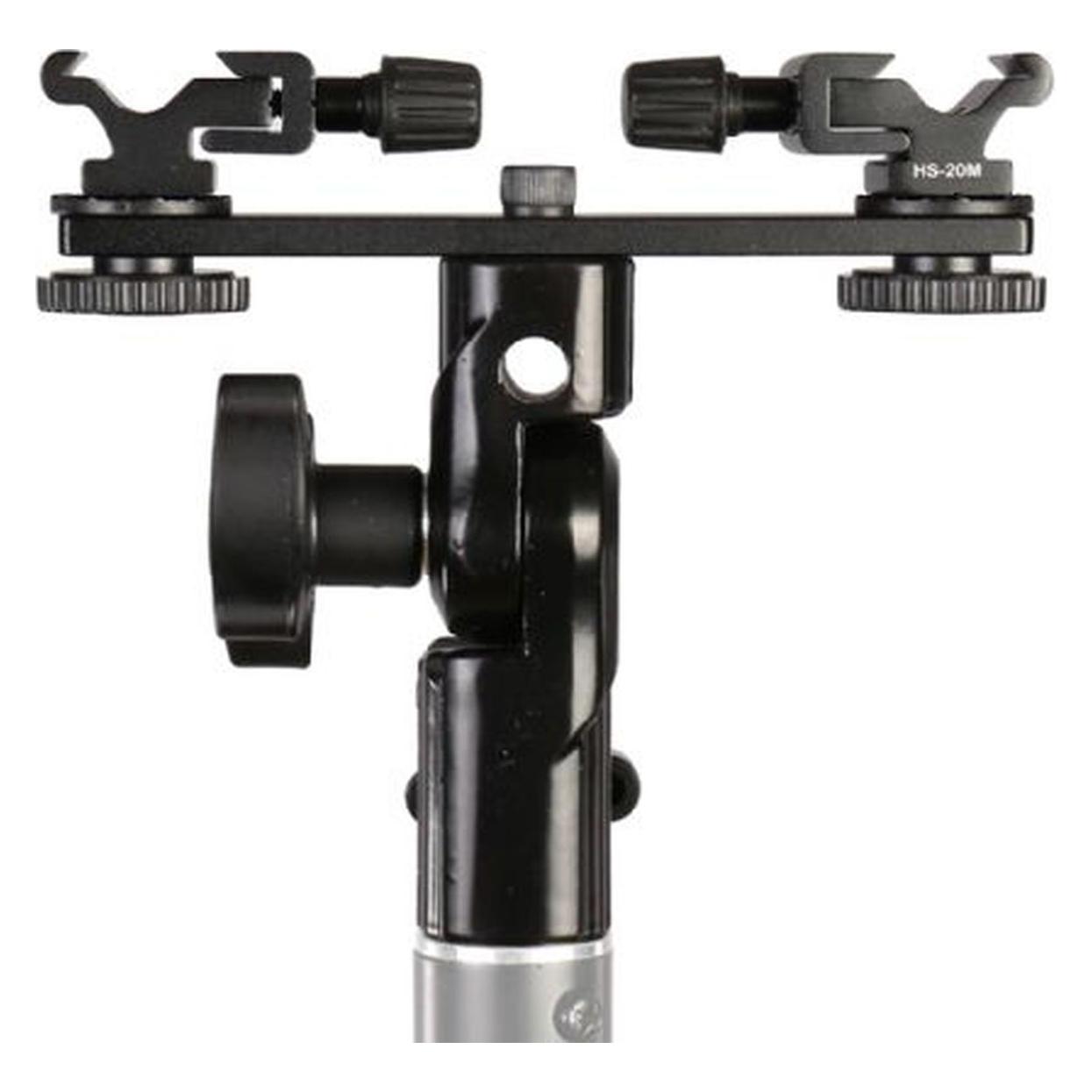 Falcon Eyes Twin Mount Tilting Bracket + 2 x Blitzschuh CLD-14A (Blitzgerät Adapter) (33525168)
