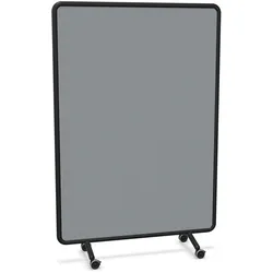 Sedus se:lab fabric wall mobile Stellwand - Era Memo steingrau (CSE46) / Schwarz (24)