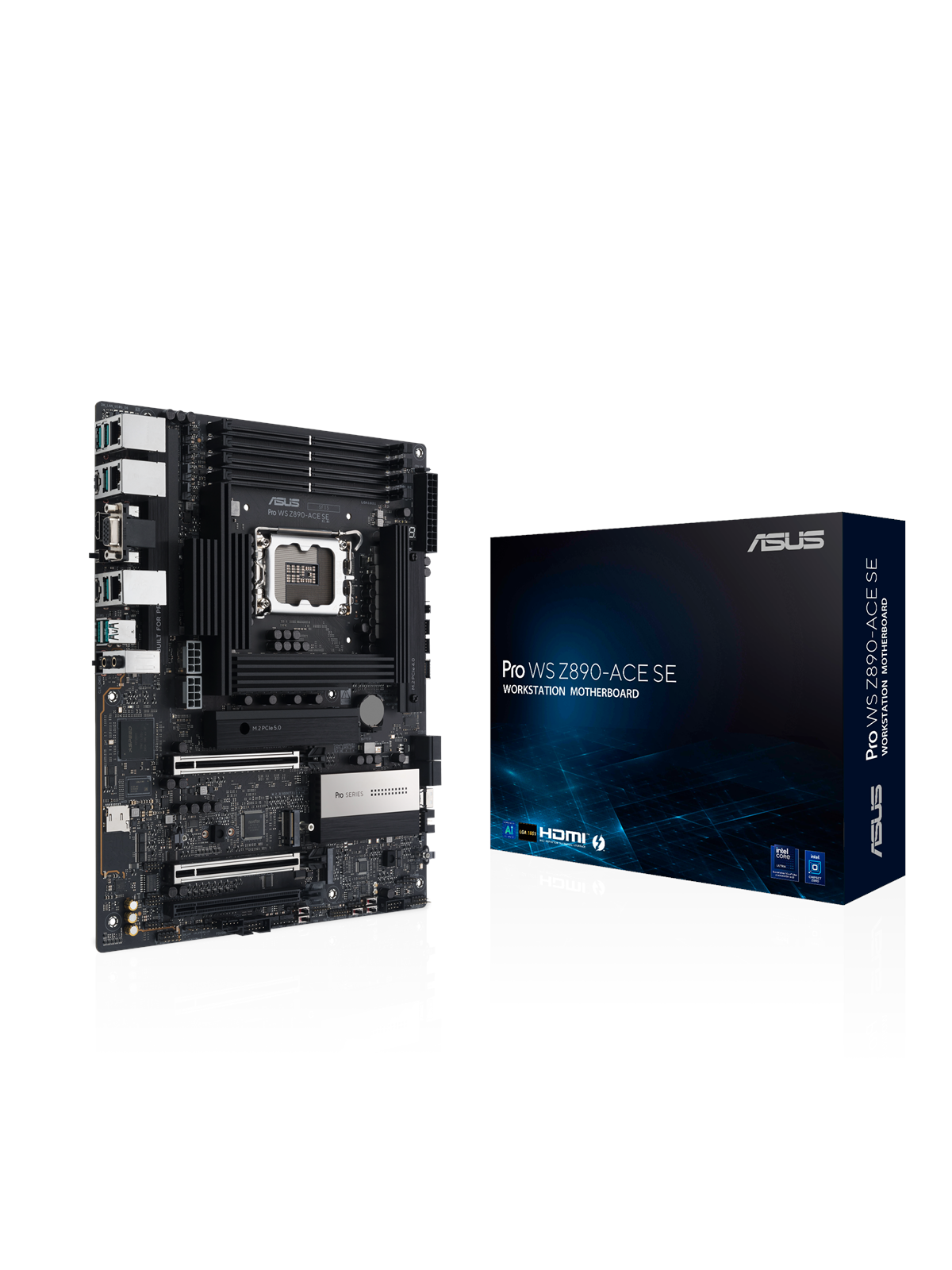 ASUS PRO WS Z890-ACE SE Mainboard - Intel Z890 - Intel LGA1851 - DDR5 RAM - ATX