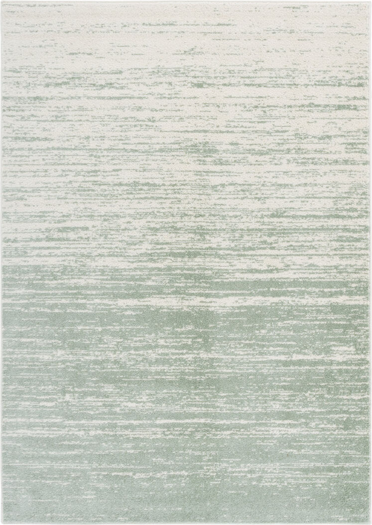 Ivy Bronx Abstract Area Rug Sage / Ivory Square 183 cm