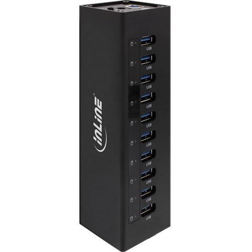 InLine USB 3.0 Aluminium Hub, 10-port, USB 3.0 (35395C)