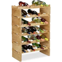 Relaxdays, Weinregal, Weinregal (36 Flaschen, 60 x 28.50 x 86 cm)
