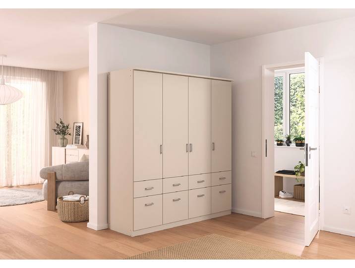 Drehtüren-/Kombischrank Bremen 181cm Beige/Kaschmir ohne Spiegeltür/-en