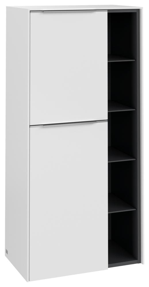 Villeroy & Boch Subway 3.0 Mittelschrank, 2 Türen, 574 x 1200 x 346,5 mm, Pure White / Pure White C59800VF