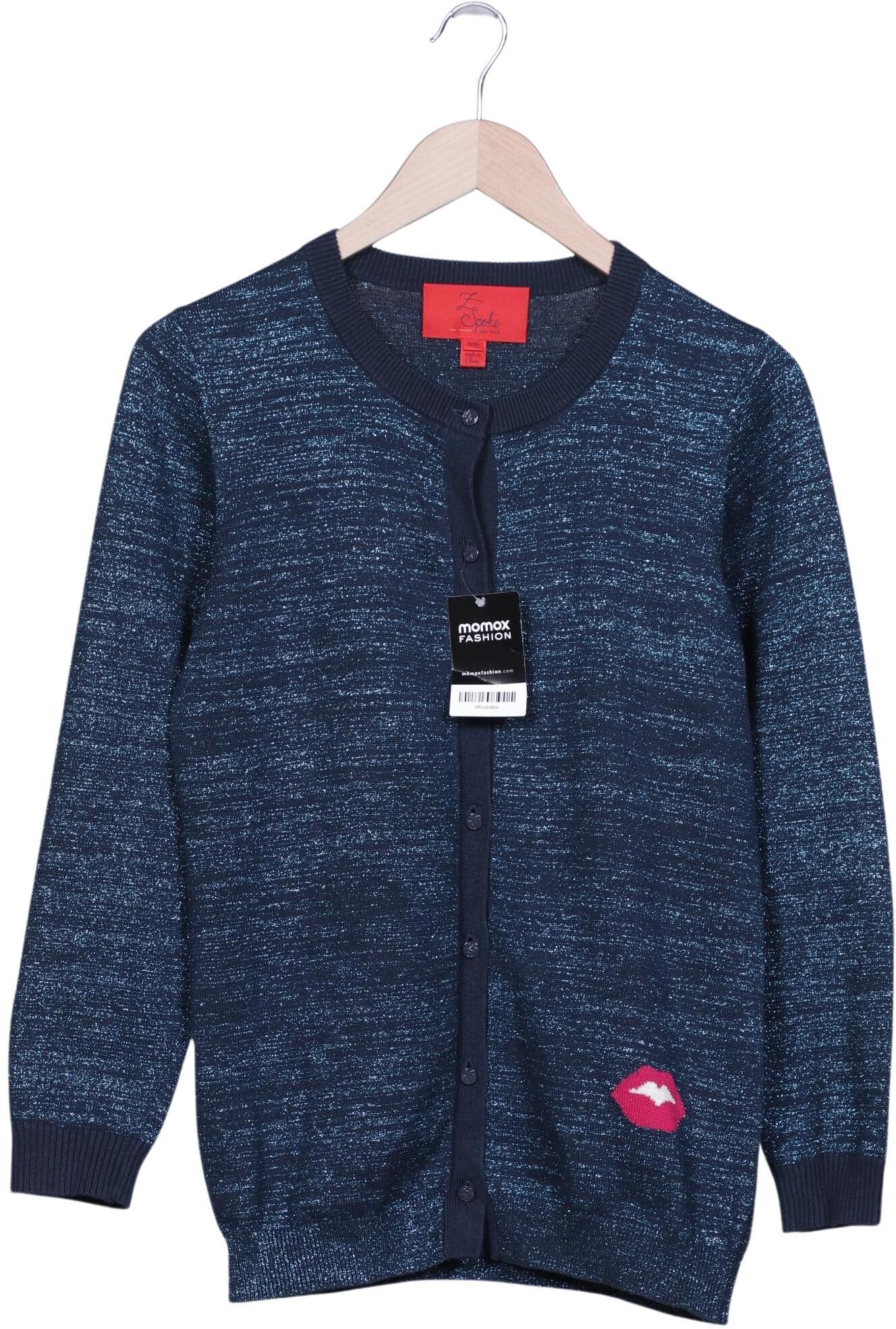 ZAC Posen Damen Strickjacke, Marineblau, Gr. L, Baumwolle / Seide / Synthetik - Second Hand