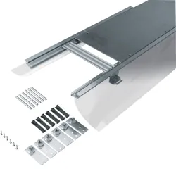 Hager BKF300065 Bodenkanal estrichbündig mit Folie Stahlblech BKF 300x(65-110)mm  - 2,4 Meter