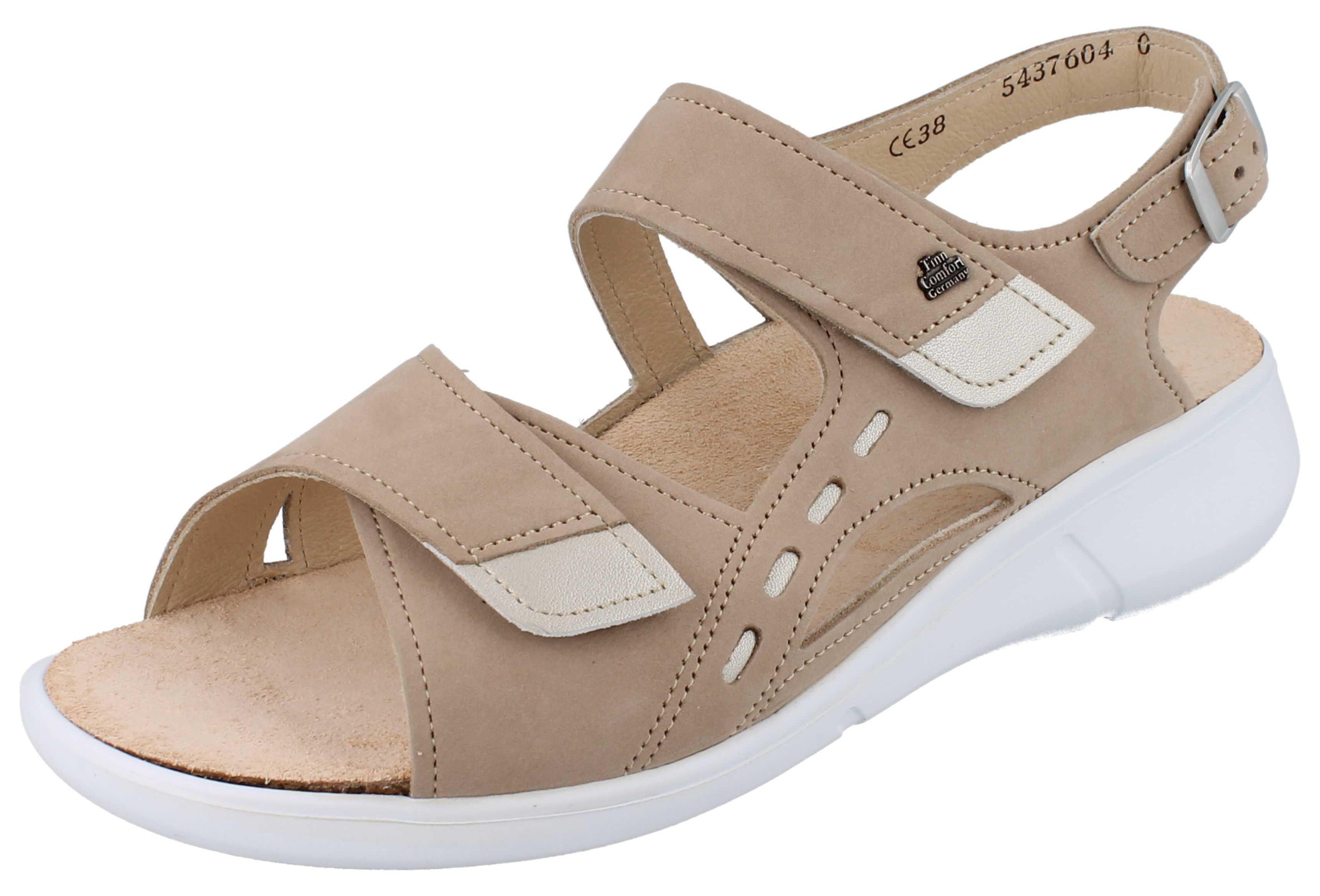 FINN COMFORT Suva Damen Sandale beige Nubukleder - Größe: 39