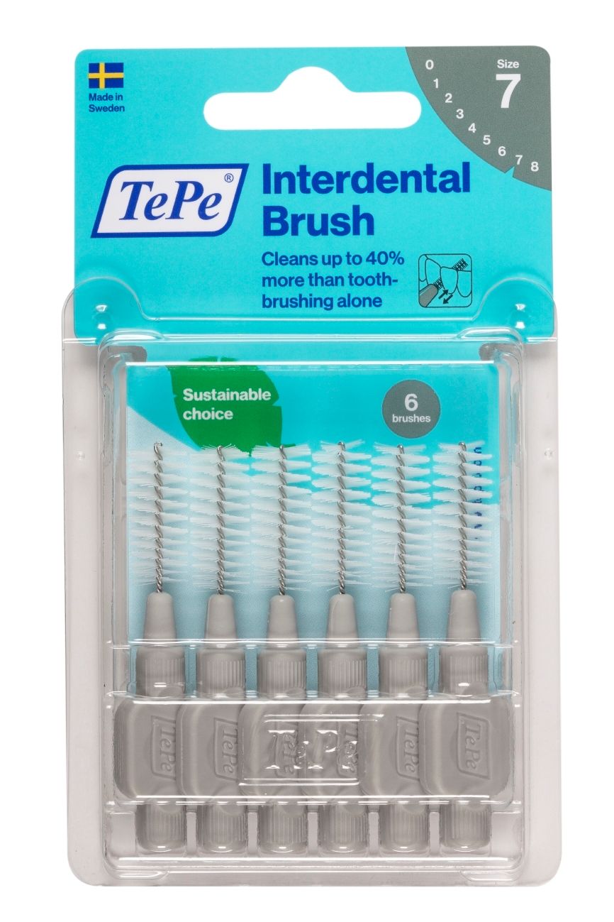 Tepe Interdentalbürste 1,3mm grau 6 St Zahnbürste