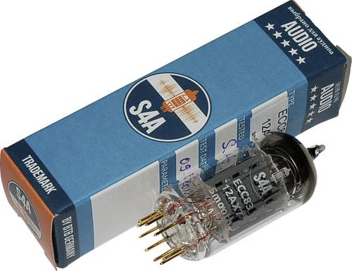 BTB Vertrieb ECC83 S4A smooth Sound Elektronenröhre Selektiert für Audio & Studio Doppeltriode Polzahl: 9 Sockel: Noval Inhalt