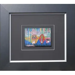 Kunstdruck HUNDERTWASSER (BH 43x38,50 cm) - bunt - BH 43x38,50 cm