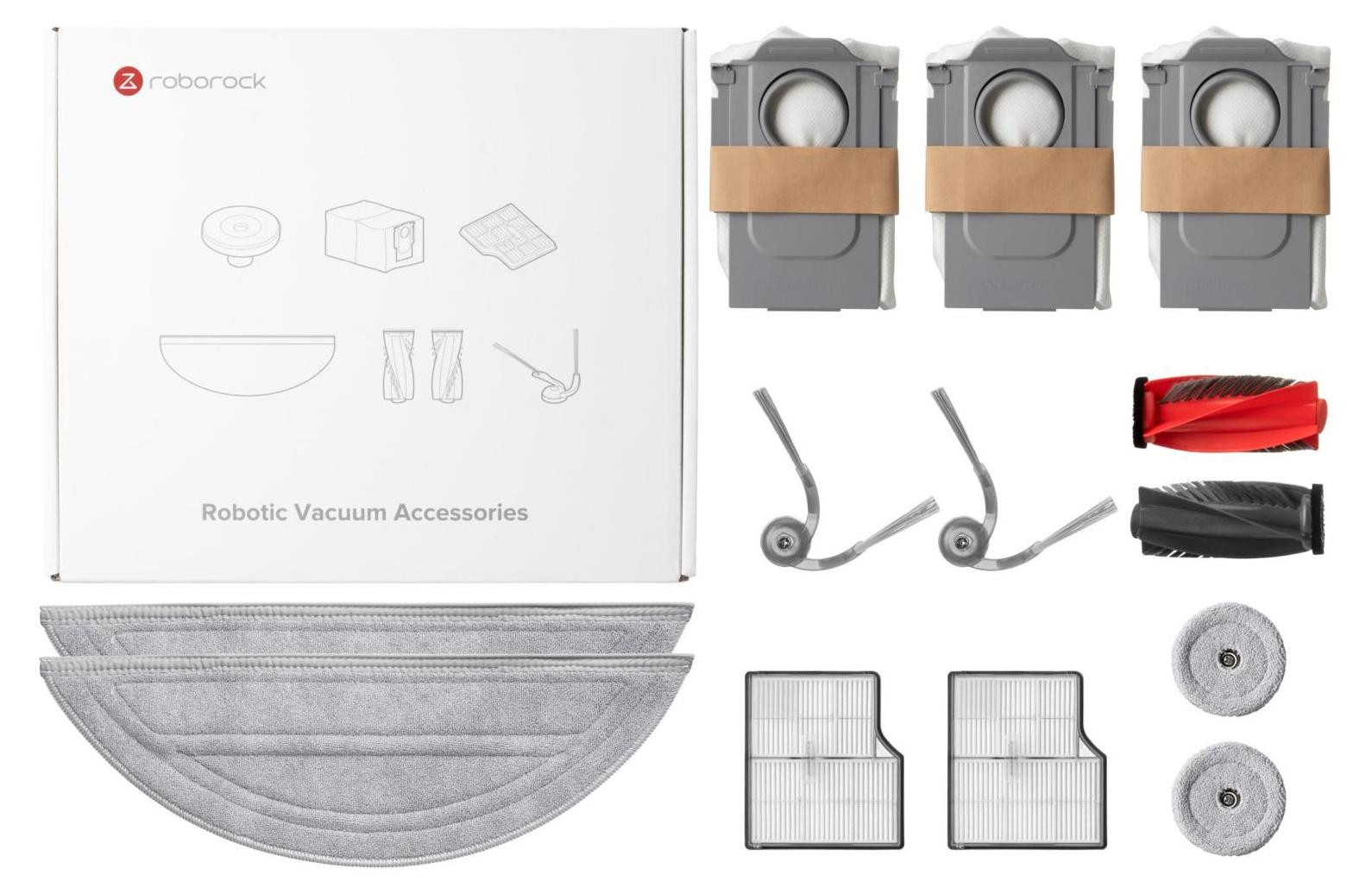Roborock Saros 10 Accessoires Set met Filters, Borstels en Dweilen