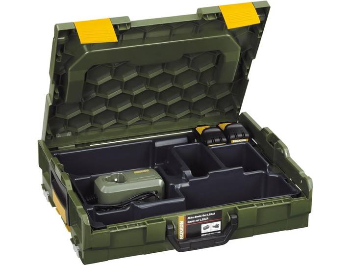 Set de base pour outils sans fil LBX/A avec 2 Batteries + 1 Chargeur rapide dans L-Boxx - PROXXON - 29900