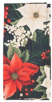 Saro Lifestyle "Winter Bloom Poinsettia Napkin (Set of 4) - 20""x20"""