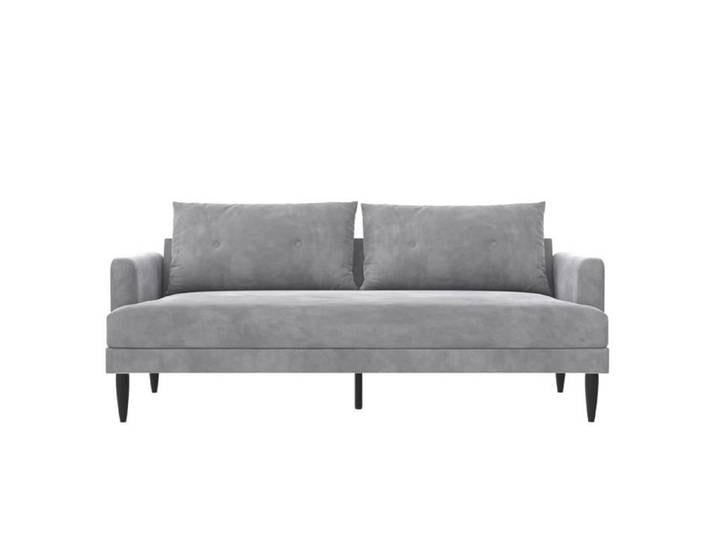 Bailey Canapé 3 places en velours gris clair