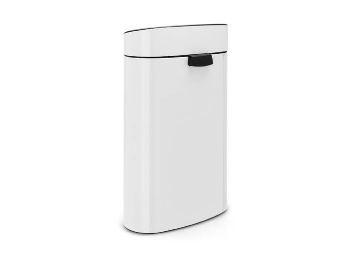 Mülleimer BRABANTIA Touch Bin 40 l White , weiss (weiß), 40 l, Edelstahl, Mülleimer, Mülleimer