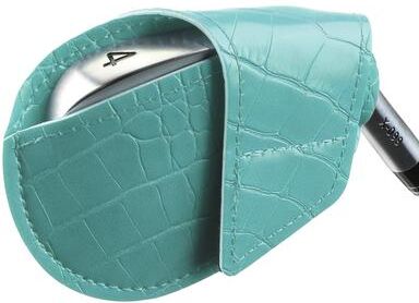 Multisell Products Hub Crocodile Pattern PU Leather Golf Iron Headcover, Waterproof Golf Wedges, Wear Resistant Golf Training Equipment, Head C sky Blue