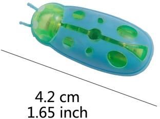 Uplift Treasures Electric Bug Cat Toy Automatic Mini Robot Insect With Catnip For Cats blue Green 2