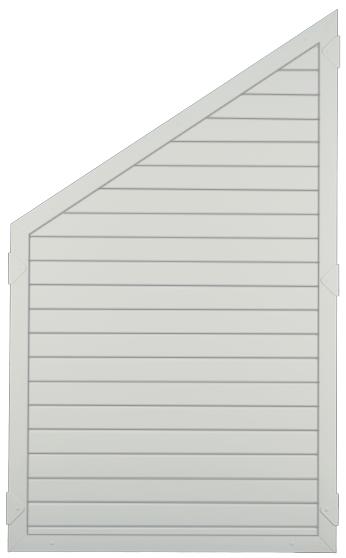 TETZNERJENT LIGHTLINE KS-Zaunelement Ecke 90 x 150/90 cm, weiß 08436951