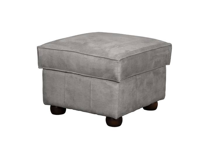 Polsterhocker HOME AFFAIRE CHARENTE, Chesterfield Hocker, Masse B/T/H: 55/55/73 cm , grau (hellgrau), B:55cm H:73cm T:55cm, 100% Polyester, Hocker, Polsterhocker, passend zur Serie Charente, in hochwertiger Verarbeitung