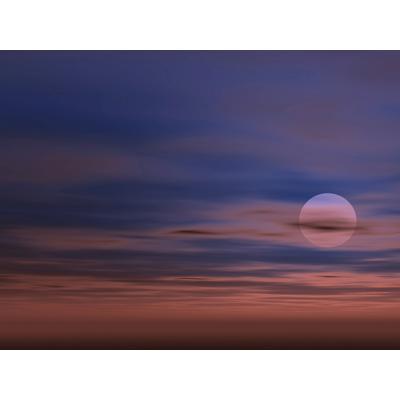 Fototapete PAPERMOON "HIMMELSONNE WOLKEN WELTALL SONNENUNTERGANG SOMMER XXL", bunt, B:2,5m L:1,86m, Vlies, Tapeten