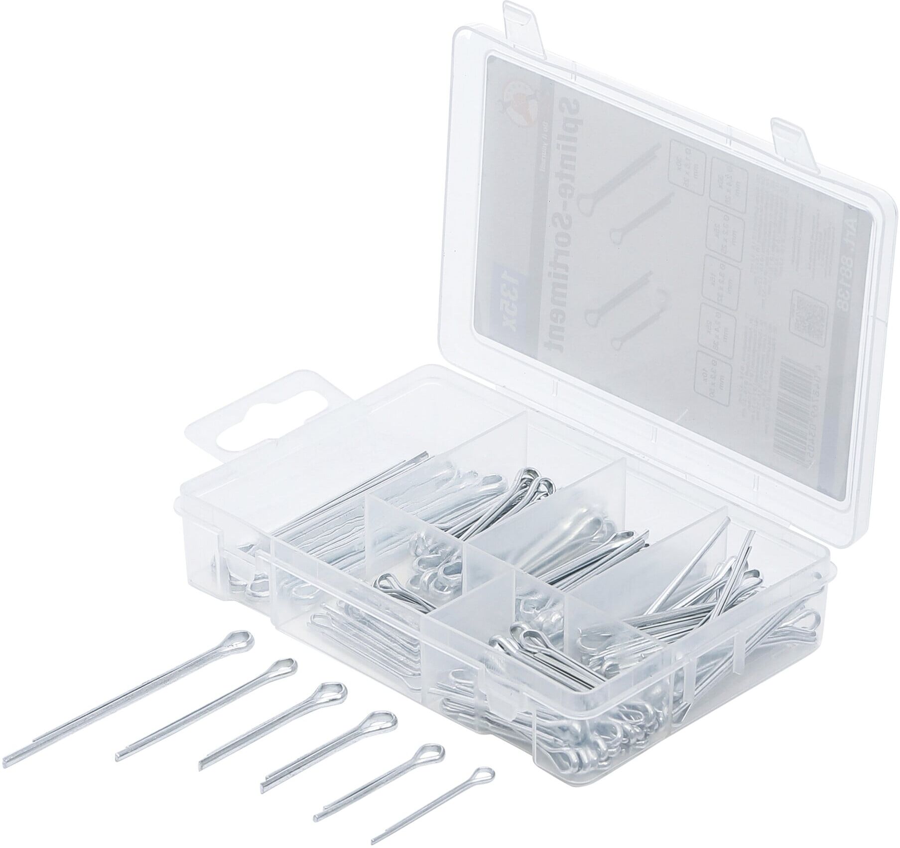 BGS Do it yourself Splinte-Sortiment Ø 1,6 - 3,2 mm 135-tlg. (88138)