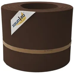 zaun zu® Sichtschutzstreifen PP Sichtschutzstreifen Doppelstabzaun Braun,10x 2,55m