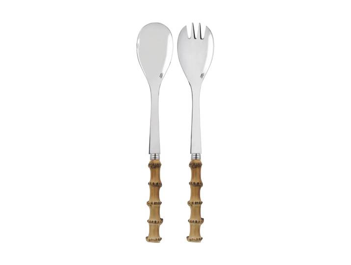 SABRE Paris Couverts à salade Panda, 2 pièces Bamboo light