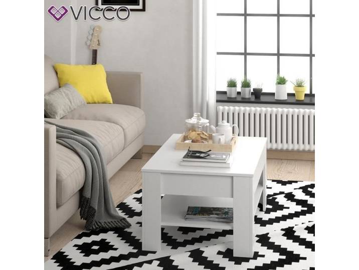 Table basse Milan 92.2x65cm Blanc Vicco 28910
