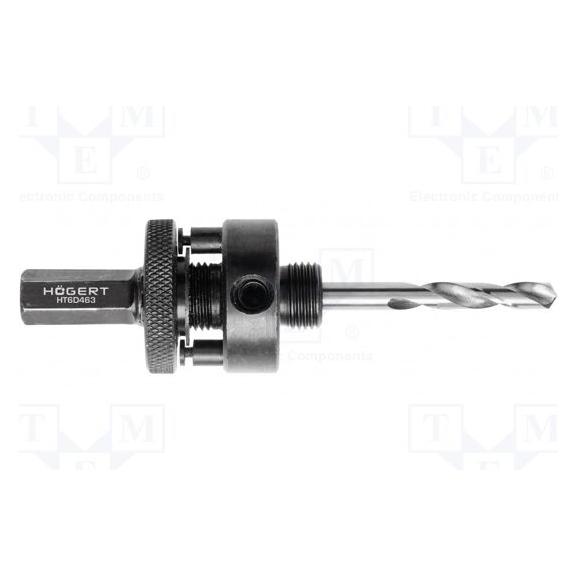 Högert Adapter Do Otwornic Hex 7/16 Do Otwornic 32-152 Mm Ht6D463 Hogert Technik (HT6D463)
