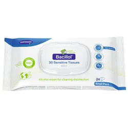 HARTMANN Desinfektionstücher Bacillol 30 Sensitive Green Tissues 1-lagig weiß, 24 Tücher