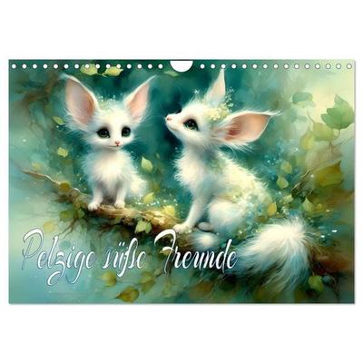 Pelzige süße Freunde (Wandkalender 2027 DIN A4 quer), CALVENDO Monatskalender