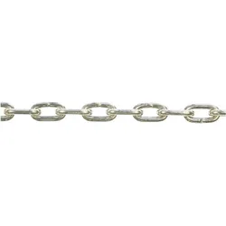 Pösamo, Kette, Schweisskette Psamo 6 mm Stahl galvanisch verzinkt, Form A, kurzgliedrig Meterware