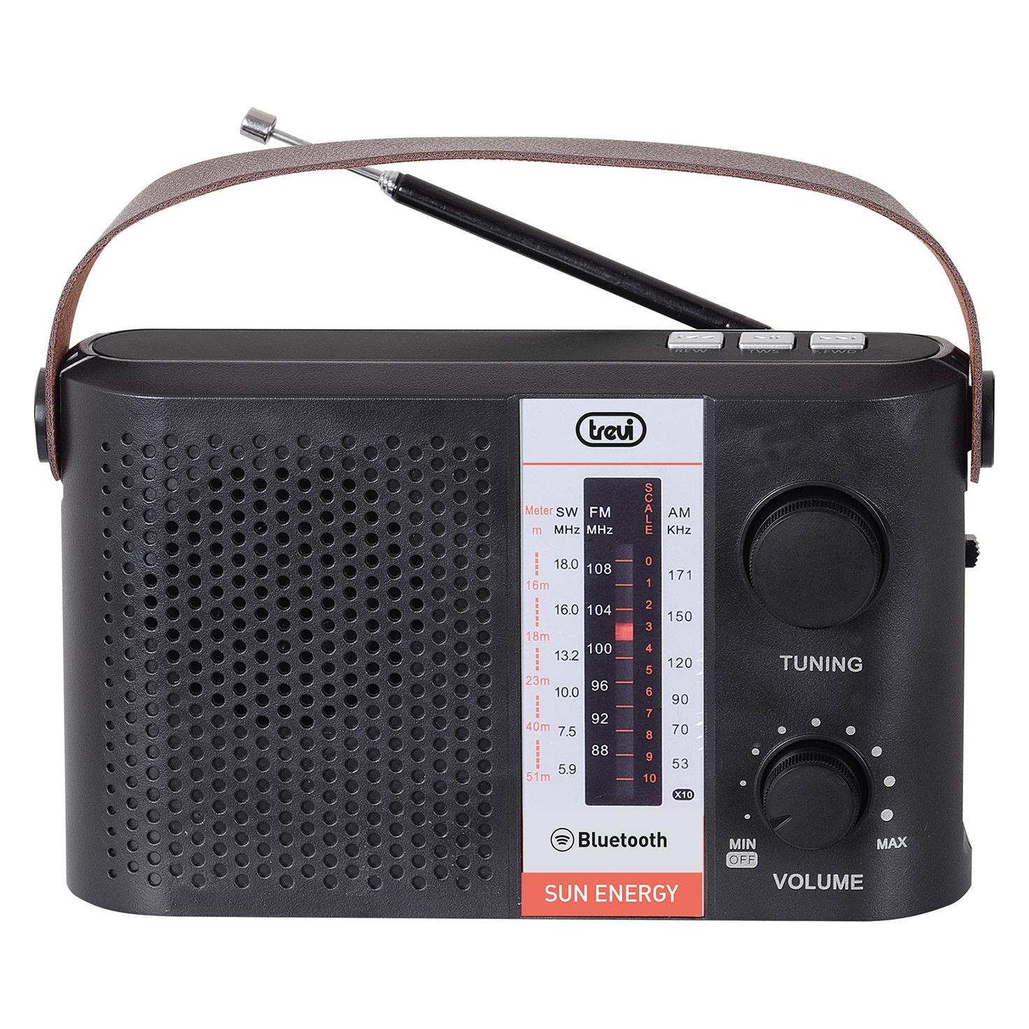 Trevi Radio Radio RA 7F25 BT juodas solarne (AM, FM, Bluetooth) (0RA7F2500)