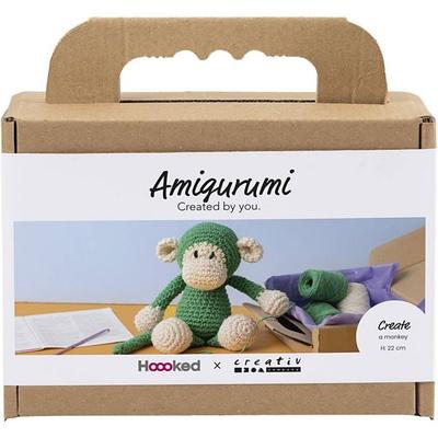 Creativ Company Kreativ Set Amigurumi, Affe, Grün, Creme