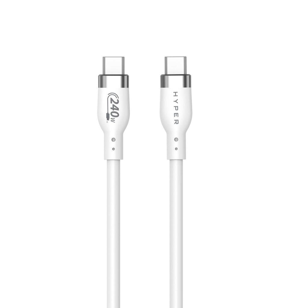 Hyper® HyperJuice 240 W Silikon USB-C zu USB-C Kabel (6ft/2m) - weiß HJ4002WHGL