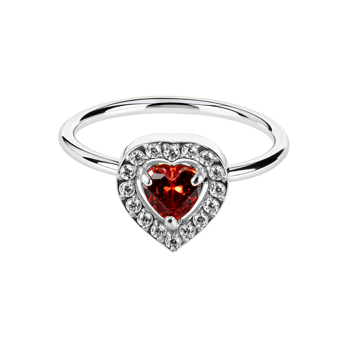 Jacques Lemans Ring Edelstahl mit Zirkonia