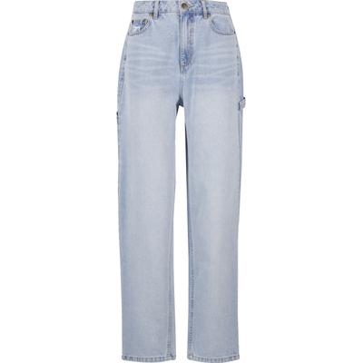 Bequeme Jeans KARL KANI "Karl Kani Karl Kani Og Baggy Workwear Denim", Damen, Gr. 27, Normalgrößen, blau (lightblau), 100% Baumwolle, unifarben, Jeans