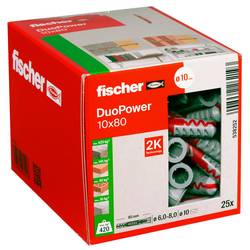 Fischer 538252 DUOPOWER 10x80 LD 2-Komponenten-Dübel 80 mm 10 mm 25 St.