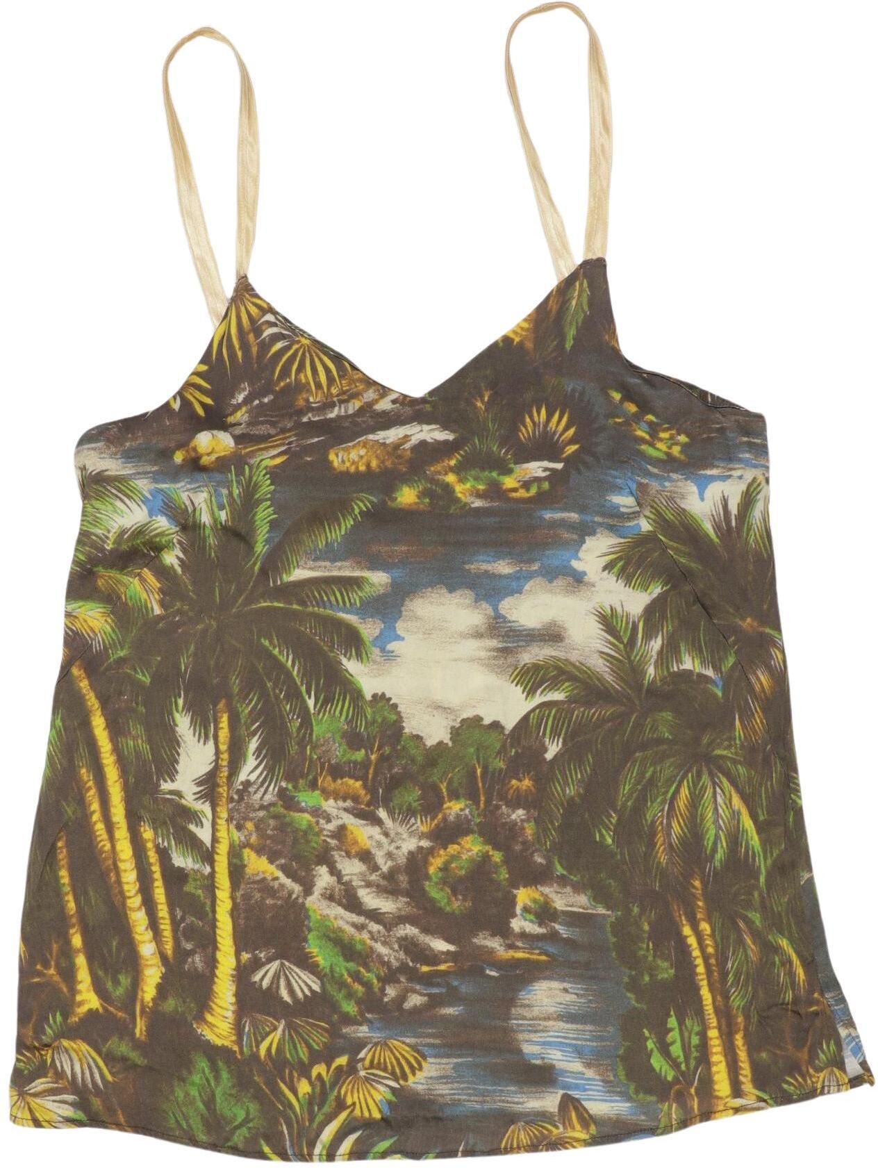 Shirtaporter Damen Top, Mehrfarbig, Gr. EU 40 (IT 46), Seide - Second Hand
