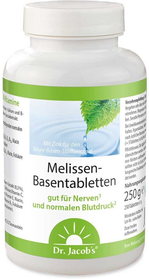 Dr. Jacob's Melissen-Basentabletten B-Vitamine Mineralstoffe 250stk