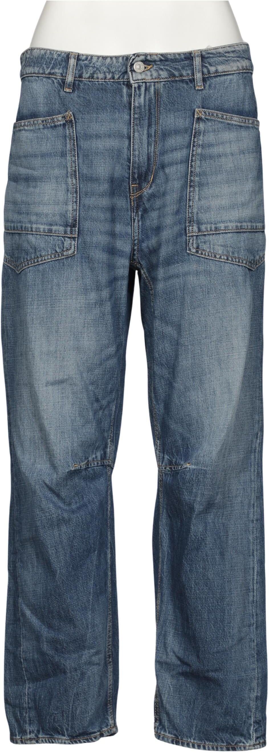 le temps des cerises Damen Jeans, Blau, Gr. W32, Baumwolle - Second Hand