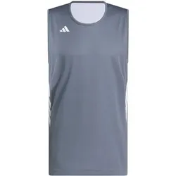 ADIDAS Herren Trikot 3G Speed Basketballtrikot zum Wenden AEROREADY, Größe 4XL in Grau Grau