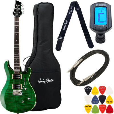 Harley Benton CST-24T Emerald Flame Bundle Emerald Flame