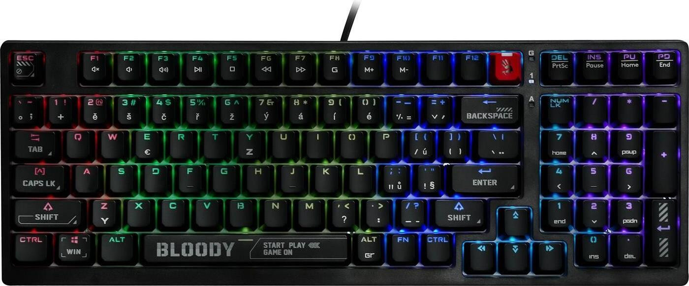 A4tech Bloody S98 Gamingmuis, zwart, RGB-verlichting, USB
